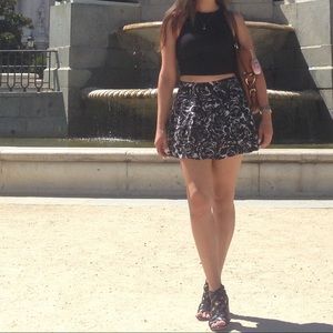 Black and white skirt